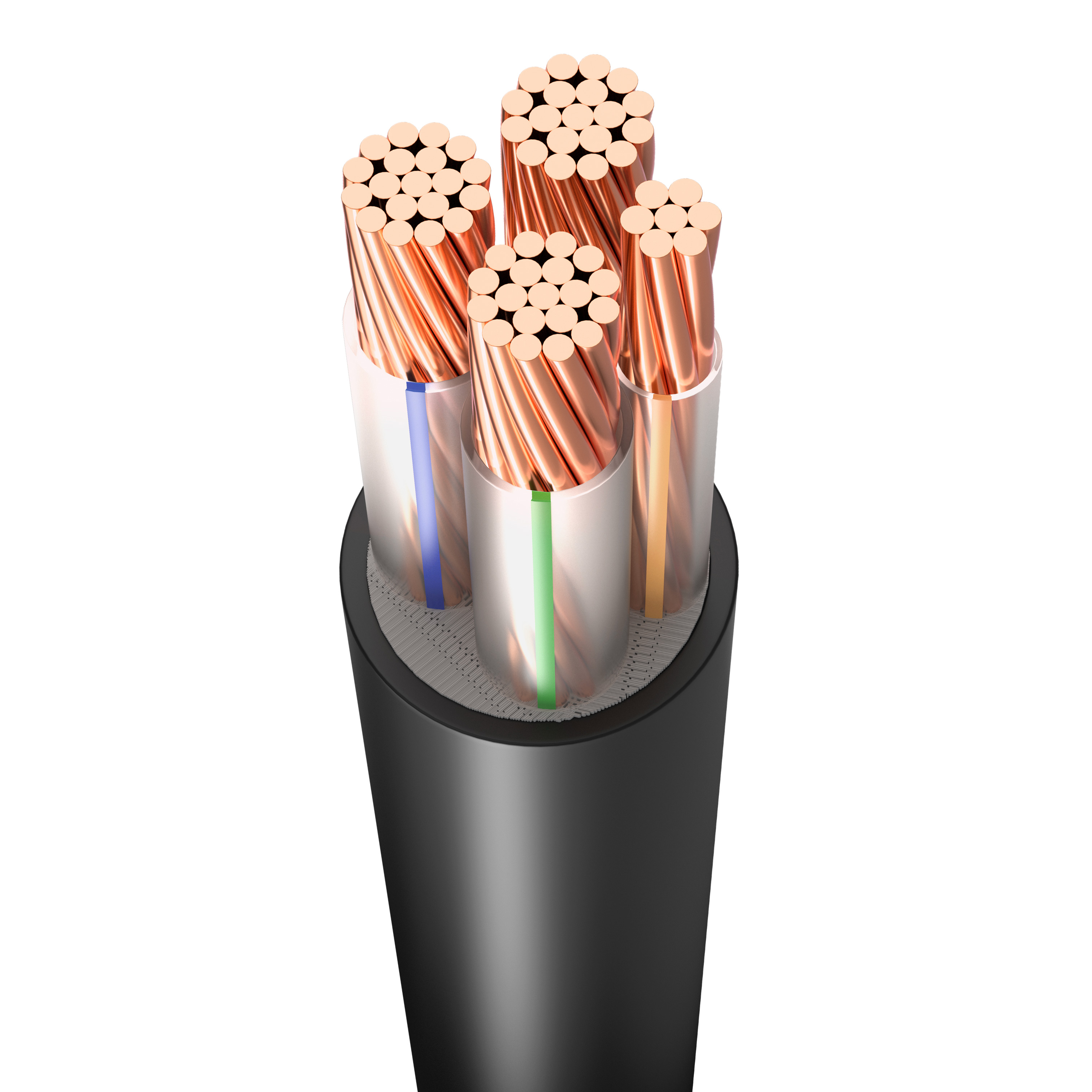 YJV 0.6-1Kv 铜芯交联聚乙烯绝缘聚乙烯护套电力电缆